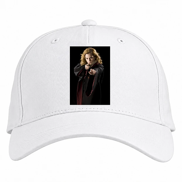 Baseball cap with Print Harry Potter Hermione Granger - white