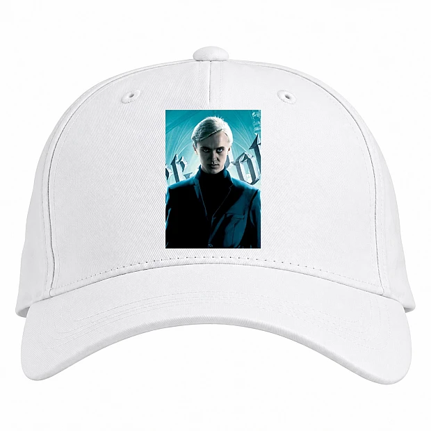 Baseball cap with Print Harry Potter Draco Malfoy - white