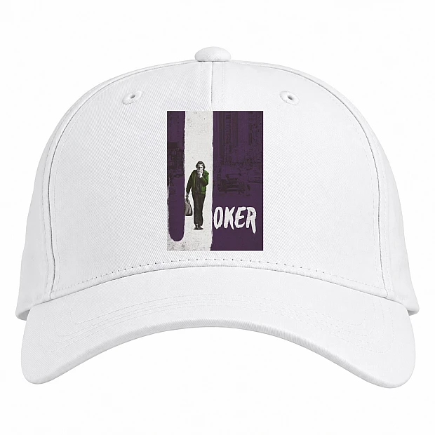 Baseball cap with Print Joker Hero Print - white