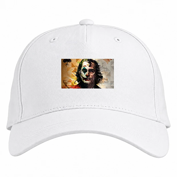 Baseball cap with Print Joker Two Versions - white