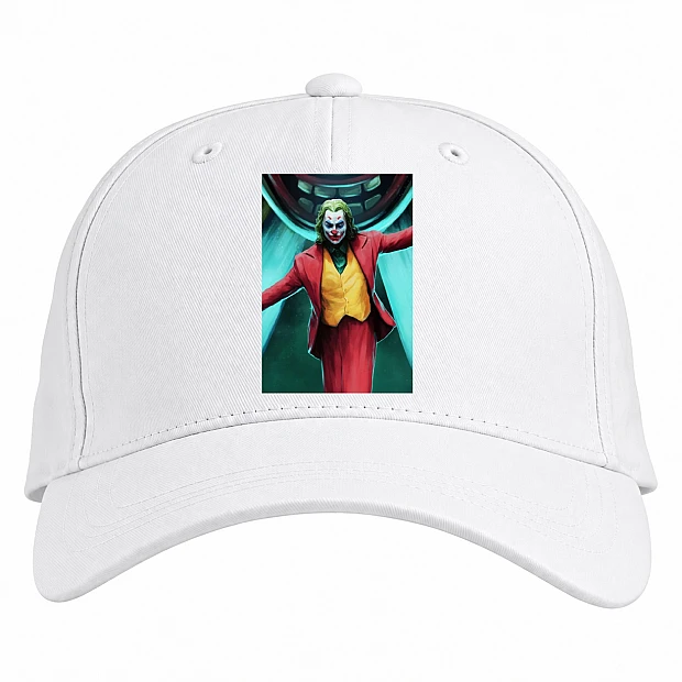 Baseball cap with Print Joker Bright Print - white