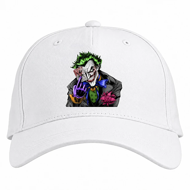 Baseball cap with Print Joker Comics Edition - white