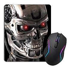 Mouse pad with print The Terminator Face