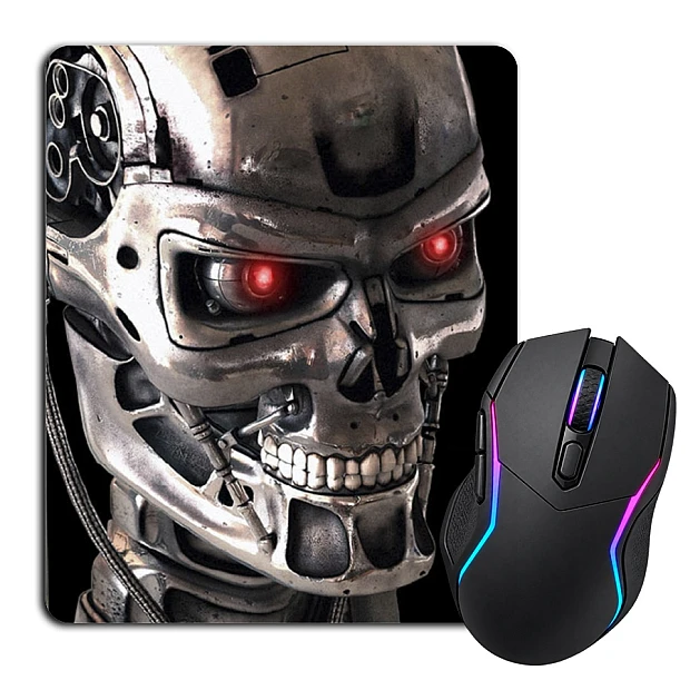 Mouse pad with print The Terminator Face