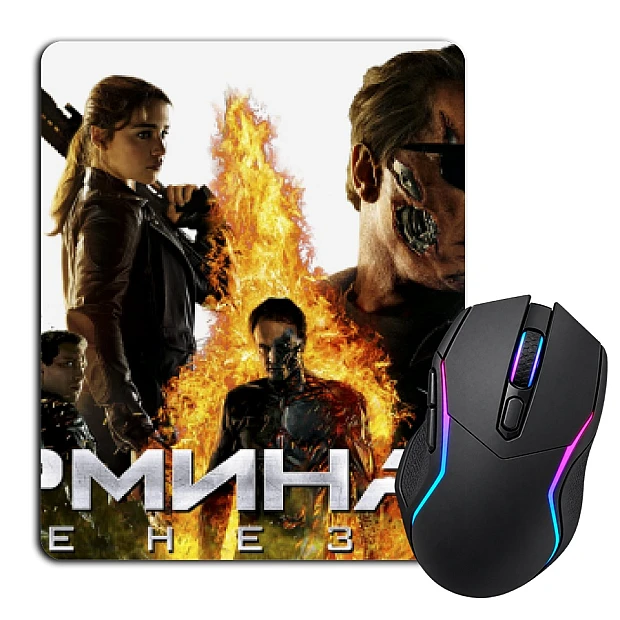 Mouse pad with print The Terminator Heroes Logo