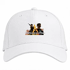 Baseball cap with Print The Terminator Heroes Logo - white