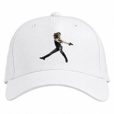 Baseball cap with Print The Terminator Sarah Connor - white