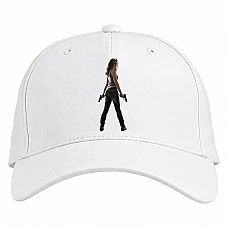 Baseball cap with Print The Terminator Sarah Connor Hero - white