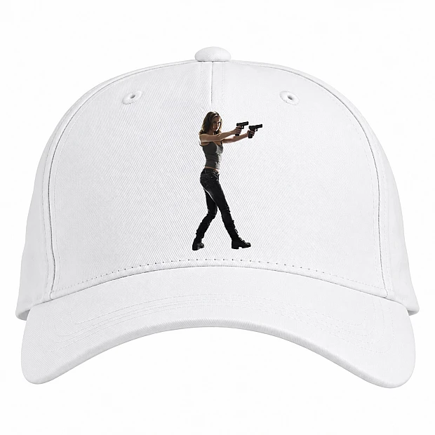 Baseball cap with Print The Terminator Hero Connor Sarah - white
