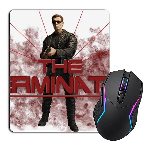 Mouse pad with print The Terminator Hero Logo