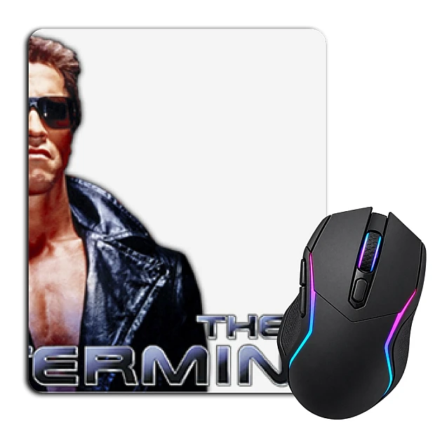 Mouse pad with print The Terminator Logo Arnold Schwarzenegger