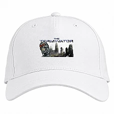 Baseball cap with Print The Terminator Theme - white