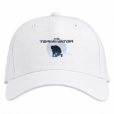 Baseball cap with Print The Terminator Print - white