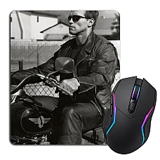 Mouse pad with print The Terminator Arnold Schwarzenegger Hero