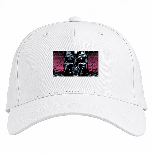 Baseball cap with Print The Terminator Art Version - white