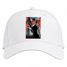 Baseball cap with Print The Terminator Sarah Connor Print - white