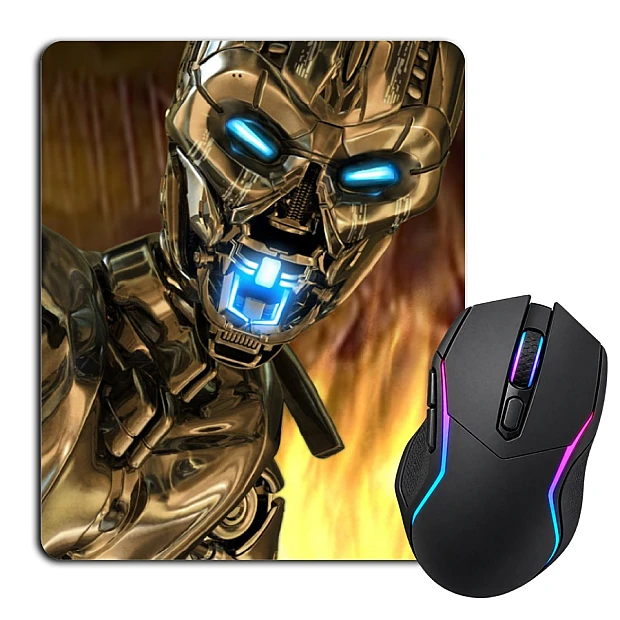 Mouse pad with print The Terminator Robot Hero Print