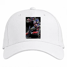 Baseball cap with Print Transformers Optimus Prime Hero - white