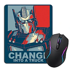 Mouse pad with print Transformers Change Into A Truck