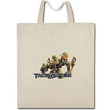 Eco bag with print Transformers Bumblebee - beige