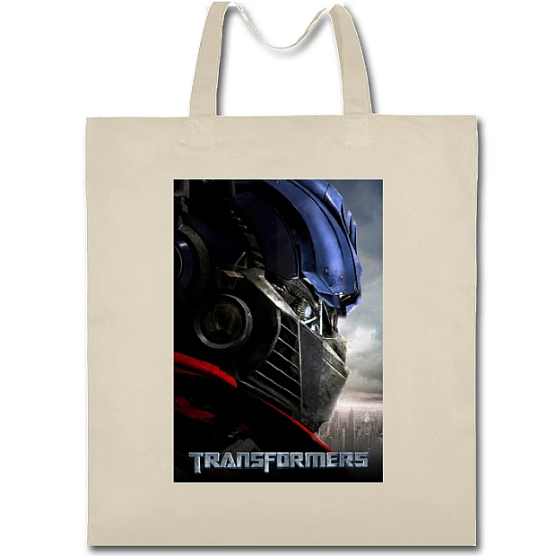 Eco bag with print Transformers Theme - beige