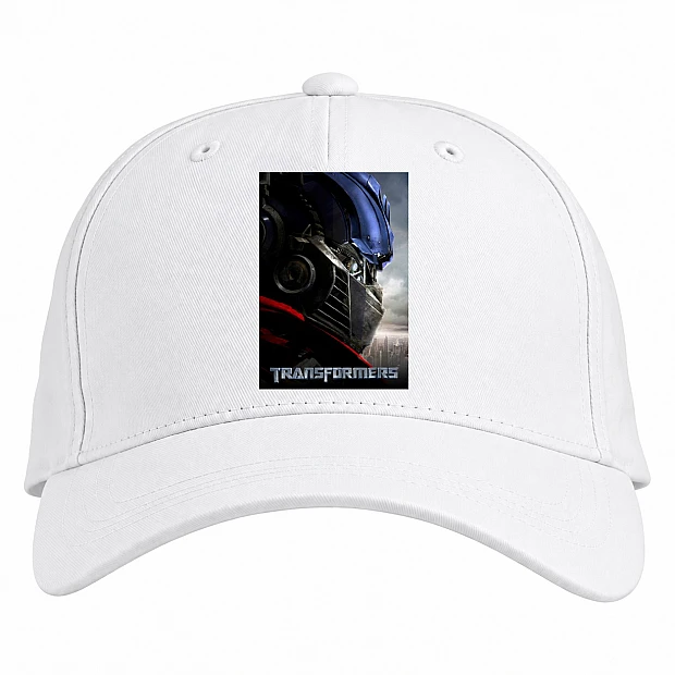 Baseball cap with Print Transformers Theme - white