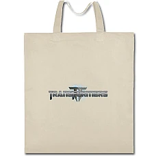 Eco bag with print Transformers Logo - beige