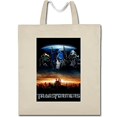 Eco bag with print Transformers Universe - beige