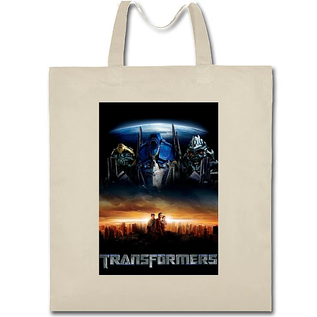 Eco bag with print Transformers Universe - beige