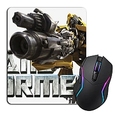 Mouse pad with print Transformers Bumblebee Logo
