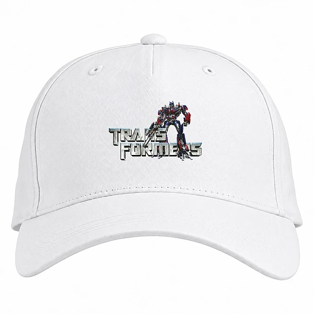 Baseball cap with Print Transformers Big Logo - white