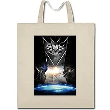 Eco bag with print Transformers Print - beige