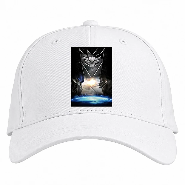 Baseball cap with Print Transformers Print - white