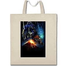 Eco bag with print Transformers Heroes - beige