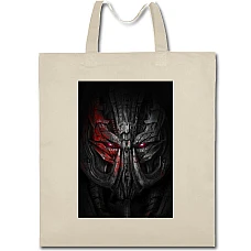 Eco bag with print Transformers Robot Head Print - beige