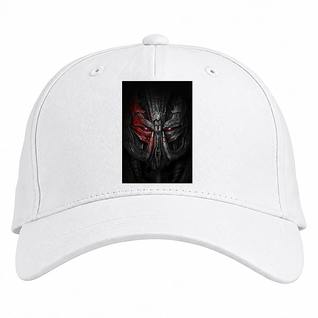 Baseball cap with Print Transformers Robot Head Print - white