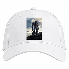 Baseball cap with Print Transformers Optimus Prime Sword - white