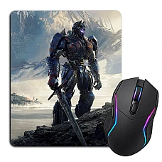 Mouse pad with print Transformers Optimus Prime Sword