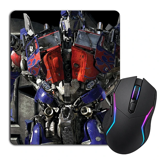 Mouse pad with print Transformers Optimus Prime Robot