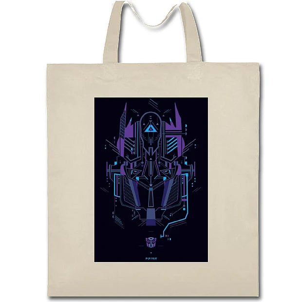 Eco bag with print Transformers Cute Print - beige