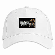 Baseball cap with Print Transformers Bumblebee Print - white