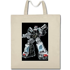 Eco bag with print Transformers Robot Hero - beige