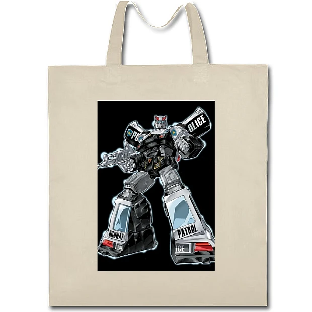 Eco bag with print Transformers Robot Hero - beige