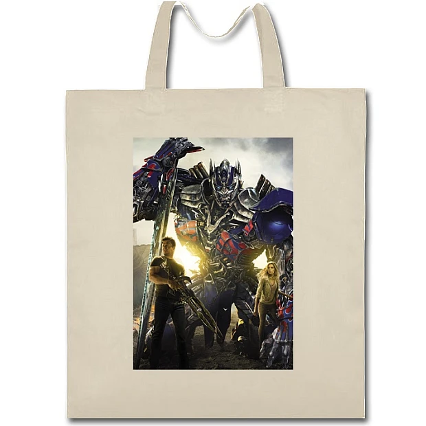 Eco bag with print Transformers Robot Hero Print - beige