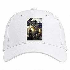 Baseball cap with Print Transformers Robot Hero Print - white