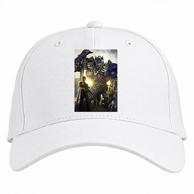 Baseball cap with Print Transformers Robot Hero Print - white