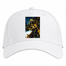 Baseball cap with Print Transformers Bumblebee Robot Hero - white