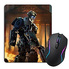Mouse pad with print Transformers Robot On Fire