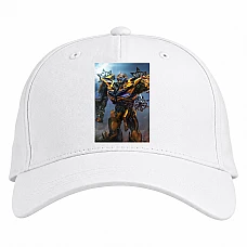 Baseball cap with Print Transformers Bumblebee Robot Hero Print - white