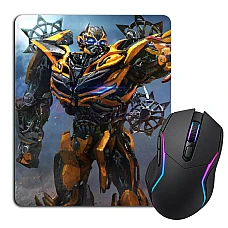 Mouse pad with print Transformers Bumblebee Robot Hero Print